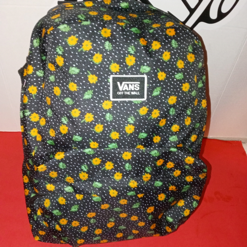 Vans Backpack small yellow flowers